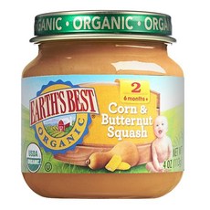 EARTH'S BEST 輔食果泥, 1個, 玉米胡桃南瓜口味