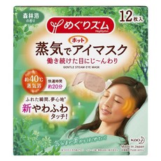 Kao 花王 新柔舒蒸氣眼罩 森林浴香, 12個, 1入