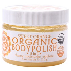 Trillium Organics 身體磨砂甜橙, 1個, 113克
