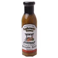 KOZLOWSKI FARMS 生薑紅燒芝麻醬, 1個, 296ml