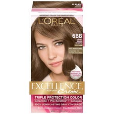 L'OREAL PARIS 巴黎萊雅 EXCELLENCE染髮霜, 1盒, Light Beige Brown