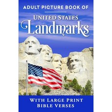 (英文圖書) Adult Picture Book of United States Landmarks: With Large Print Bible Verses 平裝版, Independently Published, 英文