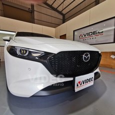 適用於2019-2020年 MAZDA3 4D/5D 碳纖維大牌下移車牌架，改裝套件，提升運動感, 詳見包裝, 碳纖維