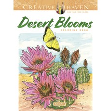 Creative Haven Desert Blooms Coloring Book 平裝版, Dover Publications, 英文