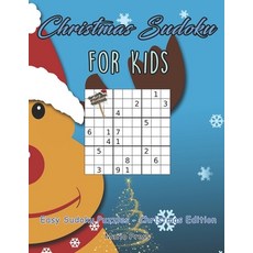 (英文圖書) Christmas Sudoku For Kids: Christmas Sudoku For Kids 平裝版, Independently Published, 英文
