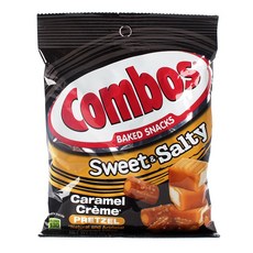 Combos Baked Snack Sweet & Salty Pretzel Caramel Cream, 1個, 168克