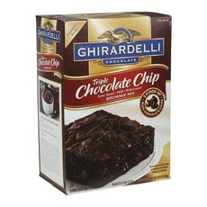 GHIRARDELLI 鷹牌 Brownie Mix Triple Chocolate Chip, 1個, 3.4公斤