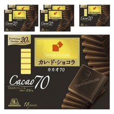 MORINAGA 森永 Carre'de 70%巧克力 18塊入, 6個