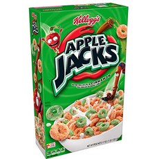 Kellogg's 家樂氏 Apple Jacks甜甜圈穀物脆片 蘋果肉桂口味, 1盒, 481g