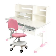 E-home加蘭北歐風兒童圓桌椅組，桌寬80cm，七色可選，安全環保，高度可調節，陪伴孩子快樂成長, 1粉桌1粉椅