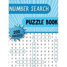 (英文圖書) Number Seach Puzzle Book: Number Search Book with 250 Fun Number Find Puzzles For Adults Sen... 精裝版, Abby Burke, 英文