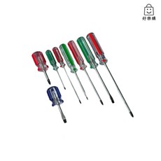 好樂購 彩條螺絲起子(一字) – 正臺灣製造 頭部尺寸符合國際標準量規