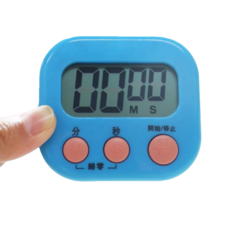 廚房計時器 操作簡便精準計時小巧輕便, 白, 1個