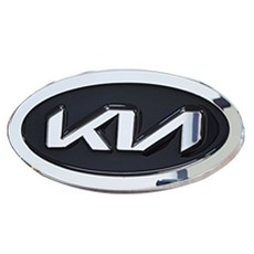 Cartect 車用新款廠徽 2號, 銀色, KIA