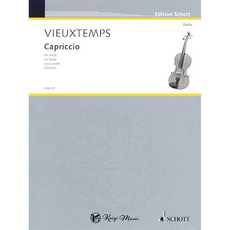 凱翊︱Schott 〔Vieuxtemps〕CAPRICCIO OP. POSTHUMOUS 中提琴譜 大專組指定曲, 見封底, 1個