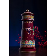 五行文殊經輪電動轉經輪(學業智慧)風水用品密宗法器(都經上師見證如法製作)台灣合法代理商, 1個
