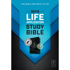 (英文圖書) NLT Boys Life Application Study Bible Tutone (Leatherlike Neon/Black Indexed) Imitation Leather, Tyndale House Publishers, 英文, 仿皮