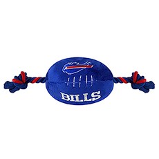 DoggieNation 絨毛寵物潔牙繩玩具, 1個, Buffalo Bills