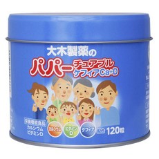 Ohki 益生菌維他命D&鈣咀嚼片, 1盒, 120顆