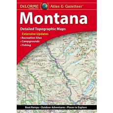 (英文圖書) Delorme Atlas & Gazetteer: Montana Mass Market Paperbound, Delorme Mapping Company, 英文, 大眾市場平裝版