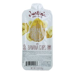 賈斯汀蜂蜜花生醬混合香蕉片, 1個, 37克