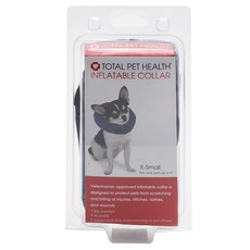 Total Pet Health 充氣狗頸圈 藍色 XS, 1個