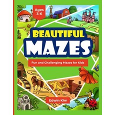 (英文圖書)Beautiful Mazes: Fun and Challenging Mazes For Kids Ages 3-6 平裝版, Independently Published, 英文