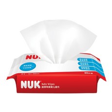 NUK 加厚濕紙巾 80抽 新款含蓋 超厚特柔嬰兒濕巾 柔軟親膚 無酒精香精, 1個, 686克±10%