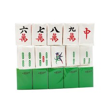 美金/麻將圖案 袖珍手帕紙/面紙, 1包, 10枚入