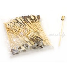 水果造型竹串12.5cm (100入)-竹叉／水果叉