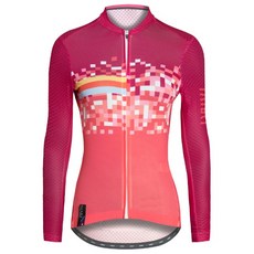 BAISKY百士奇夏季長袖自行車衣女款薄款長車衣 馬克 橘