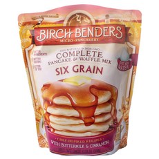 BIRCH BENDERS 完整的煎餅和華夫餅混合六粒, 1個, 680克
