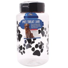 petlodge 寵物零食容器 3.79L, 1個, 黑色+透明