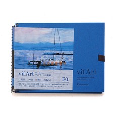 MARUMAN VifArt水彩本(細目)F4 F2 F0 SM 四種尺寸可選，共18頁，日本製造, 1箱
