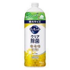 Kao 花王 Cucute 珂珂透 超濃縮洗碗凝露補充瓶 檸檬香, 700ml, 1個