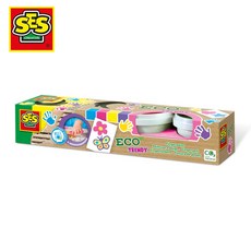 SES CREATIVE 幼兒手指畫彩繪顏料組 ECO時髦顏料組 4色x110ml, 詳見包裝