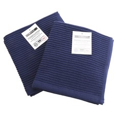 now DESIGNS 素色棉質廚房毛巾組, 4入, 靛青