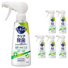 Kao 花王 Cucute 珂珂透 餐具泡沫噴霧清潔劑 檸檬萊姆香, 6個, 280ml