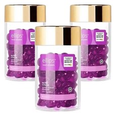 ellips 意立詩 維生素護髮精油膠囊 紫色護色滋潤款, 3罐, 50ml