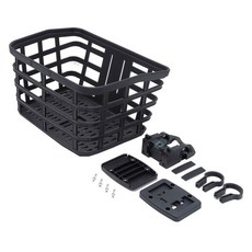 可拆卸運動自行車前籃, 1個, 黑色