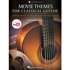 Movie Themes for Classical Guitar: 20 Popular Film Scores Arranged for Solo Guitar by David Jaggs--As Seen on Youtube! Paperback, Hal Leonard Publishing Corporation, 9781705193129, 英文