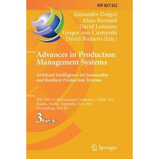 (英文圖書) Advances in Production Management Systems. Artificial Intelligence for Sustainable and Resili... 平裝版, Springer, 英文
