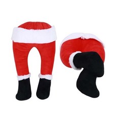 聖誕老人假腳裝飾 聖誕樹裝飾 派對佈置道具 耶誕節裝飾品, 聖誕老人, 1個