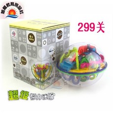 旭陽教育用品社 益智玩具 愛可優299關智力球 3D迷宮球 智力魔球 立體飛碟迷宮球 軌道走珠迷宮, 詳見包裝, 1個