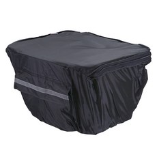 膝蓋遮雨自行車前籃罩, 1個, 黑色