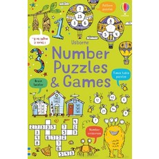 (英文圖書)Number Puzzles and Games 平裝版, Usborne Books, 英文