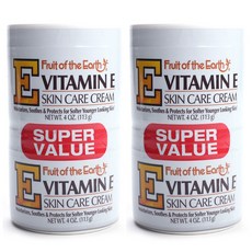 Fruit of the Earth 維生素E護膚霜, 4罐, 113g