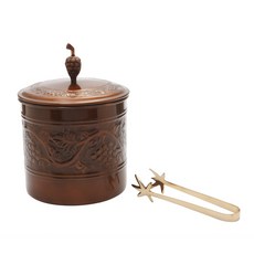 OLD DUTCH INTERNATIONAL Antique浮雕傳統冰桶配黃銅桶 2.8L, 1個