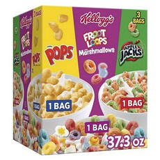 Kellogg's 家樂氏 玉米脆片+水果棉花糖圈圈麥片+蘋果圈圈麥片 3款組, 1盒, 1.057kg