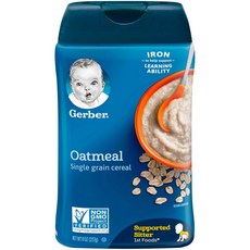 Gerber 嘉寶 寶寶副食品穀物粉, 燕麥口味, 227g, 1罐